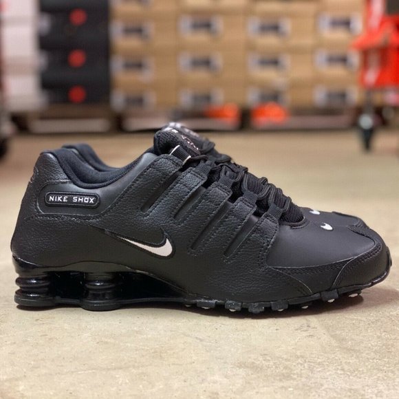 nike shox nz eu black white